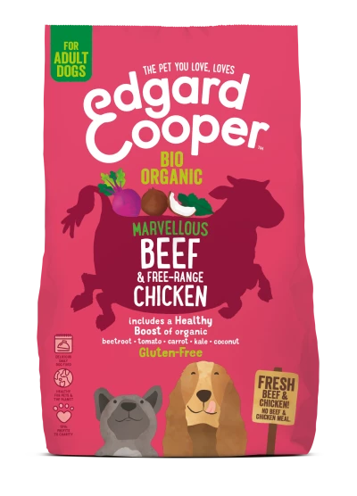 Edgard & Cooper verse rund & kip brok volwassen honden  0,7kg